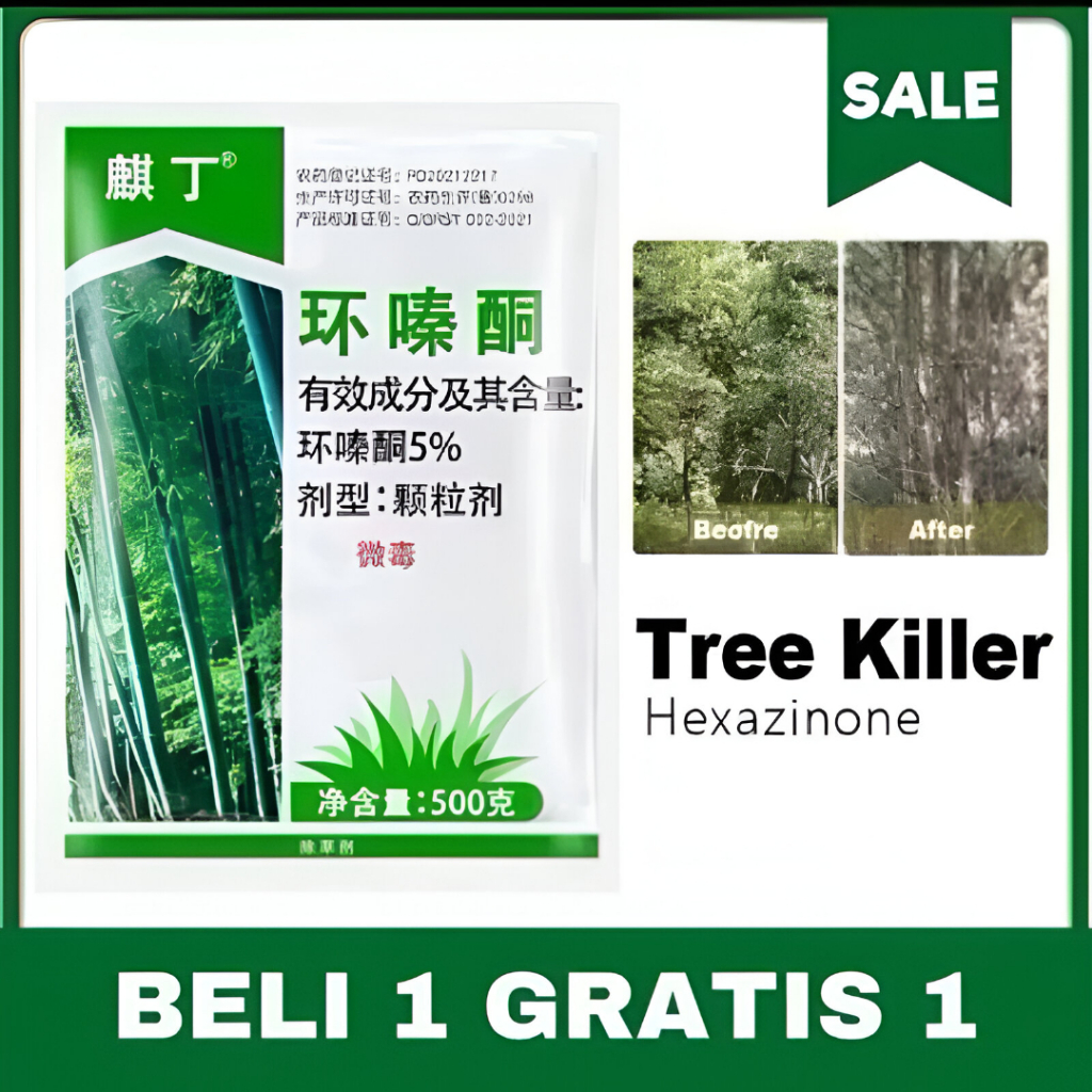 Bubuk Tree Killer Herbisida Pembasmi Rumput Pohon Dan Bambu