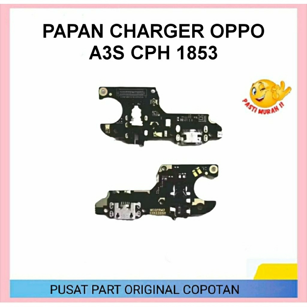 PAPAN CHARGER OPPO A3S CPH 1853 ORIGINAL COPOTAN