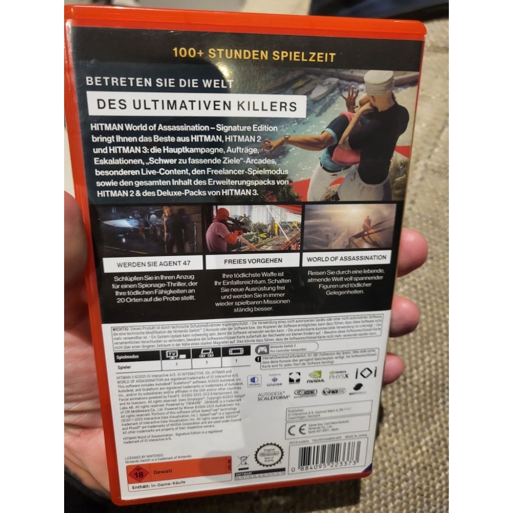 game hitman nintendo switch 2 second