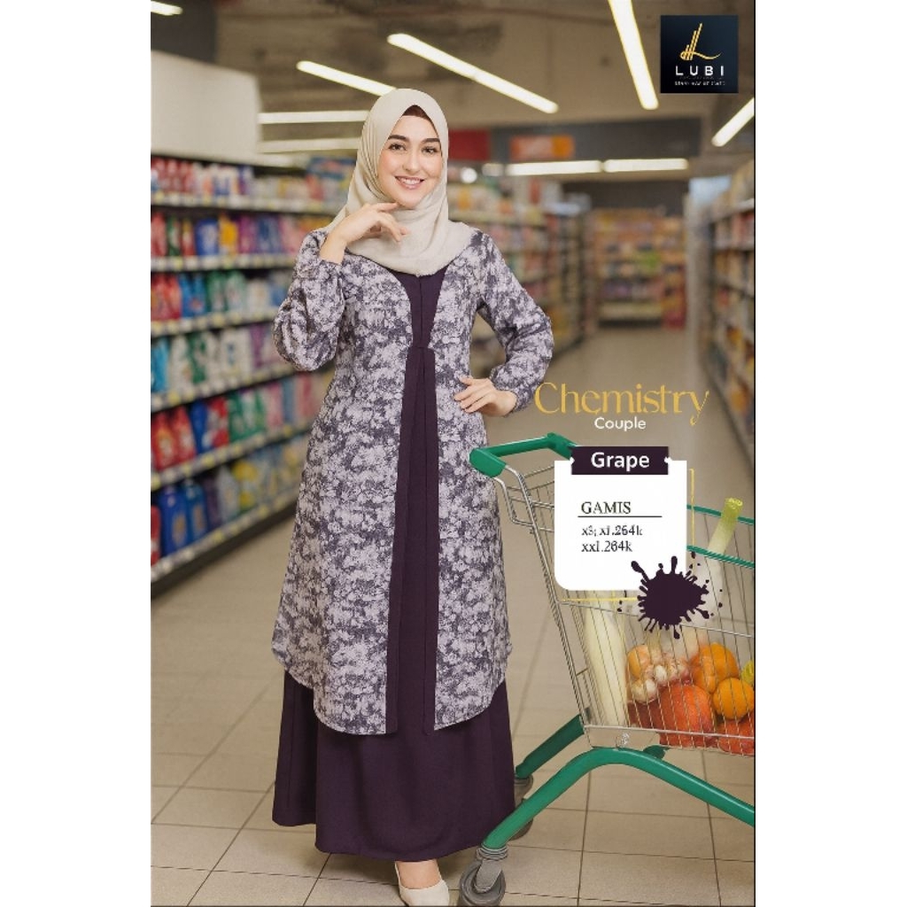 Gamis Couple Lubi Chemistry Grape