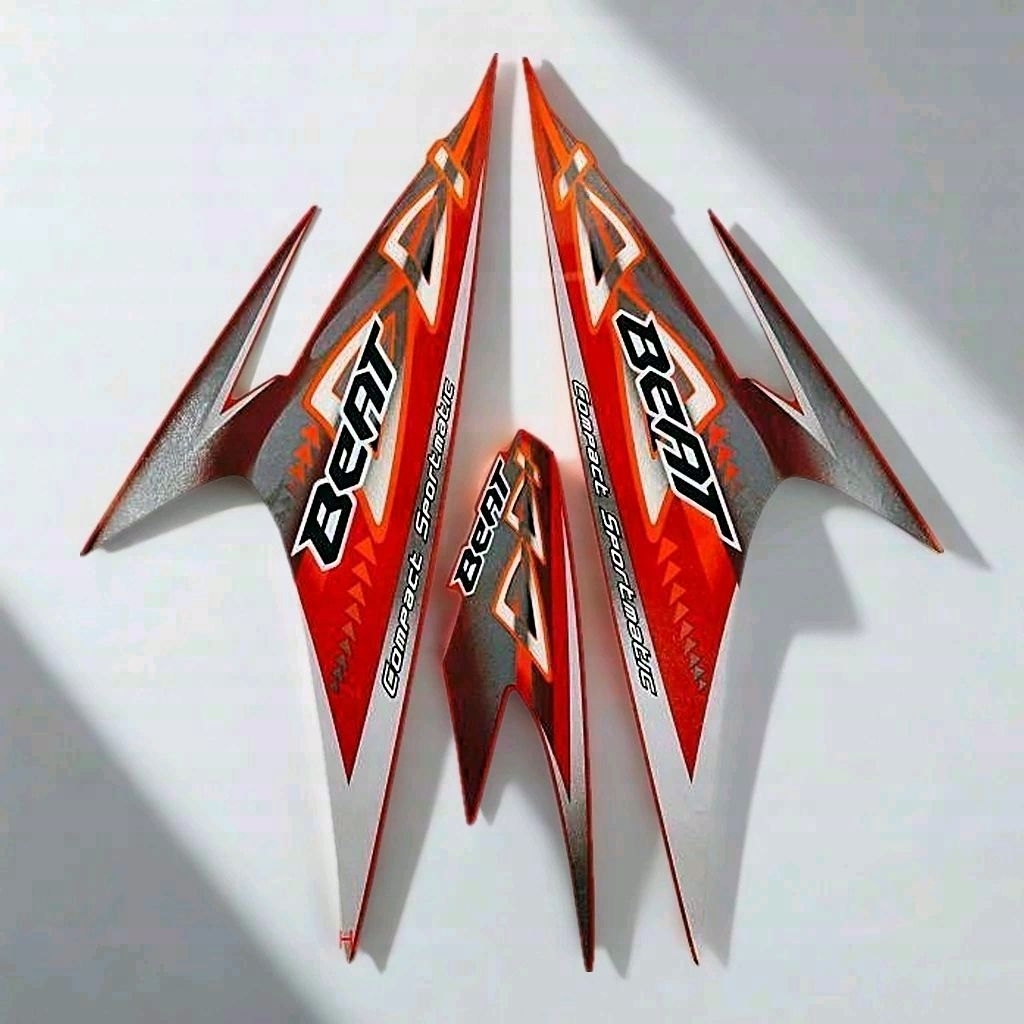 (ORI) striping honda beat karbu 2011 2012 merah kualitas original