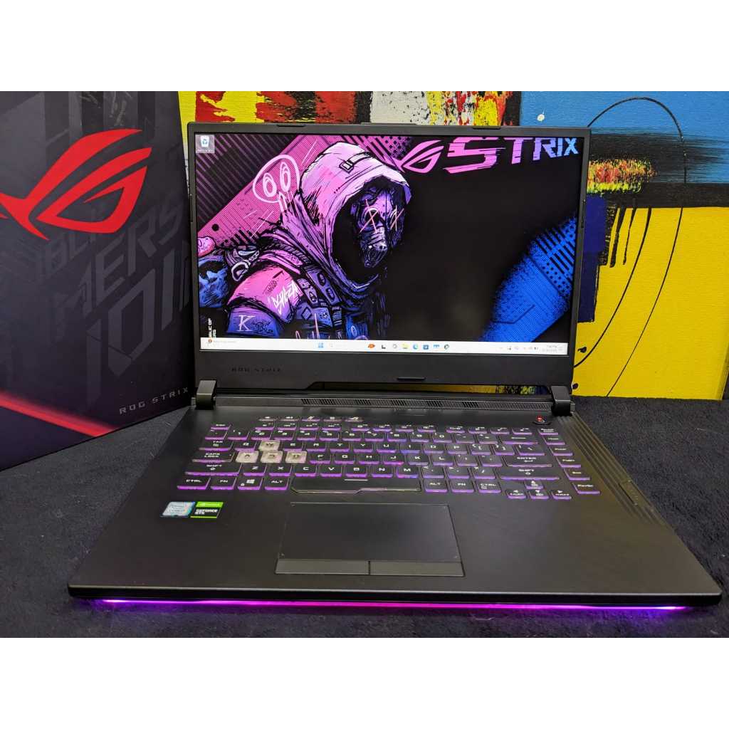Laptop Gaming Asus ROG Strix G531 Core i7 Gen 9 16/512 + HDD 500GB GTX 1650 Fullset