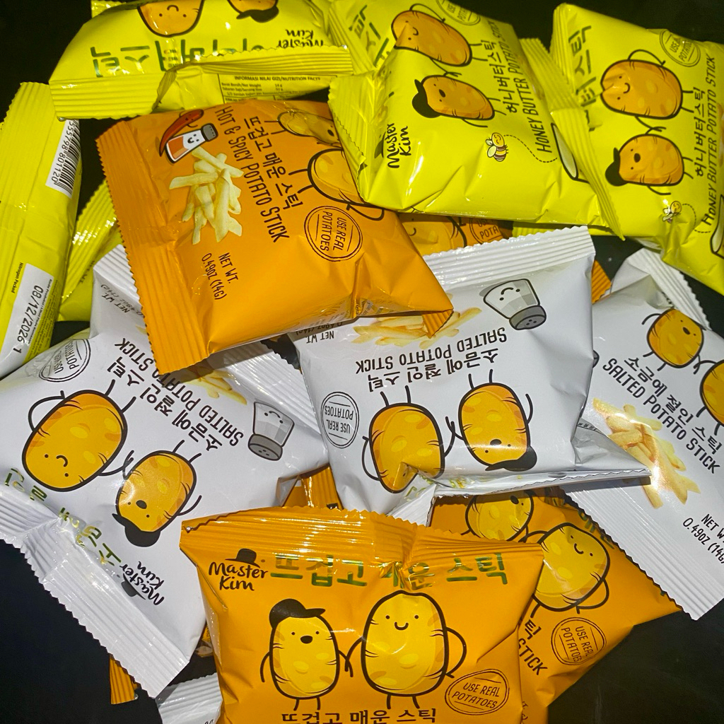 Jajan Snack Import Ecer Master Kim Potato Stick Snack Malaysia PER PCS