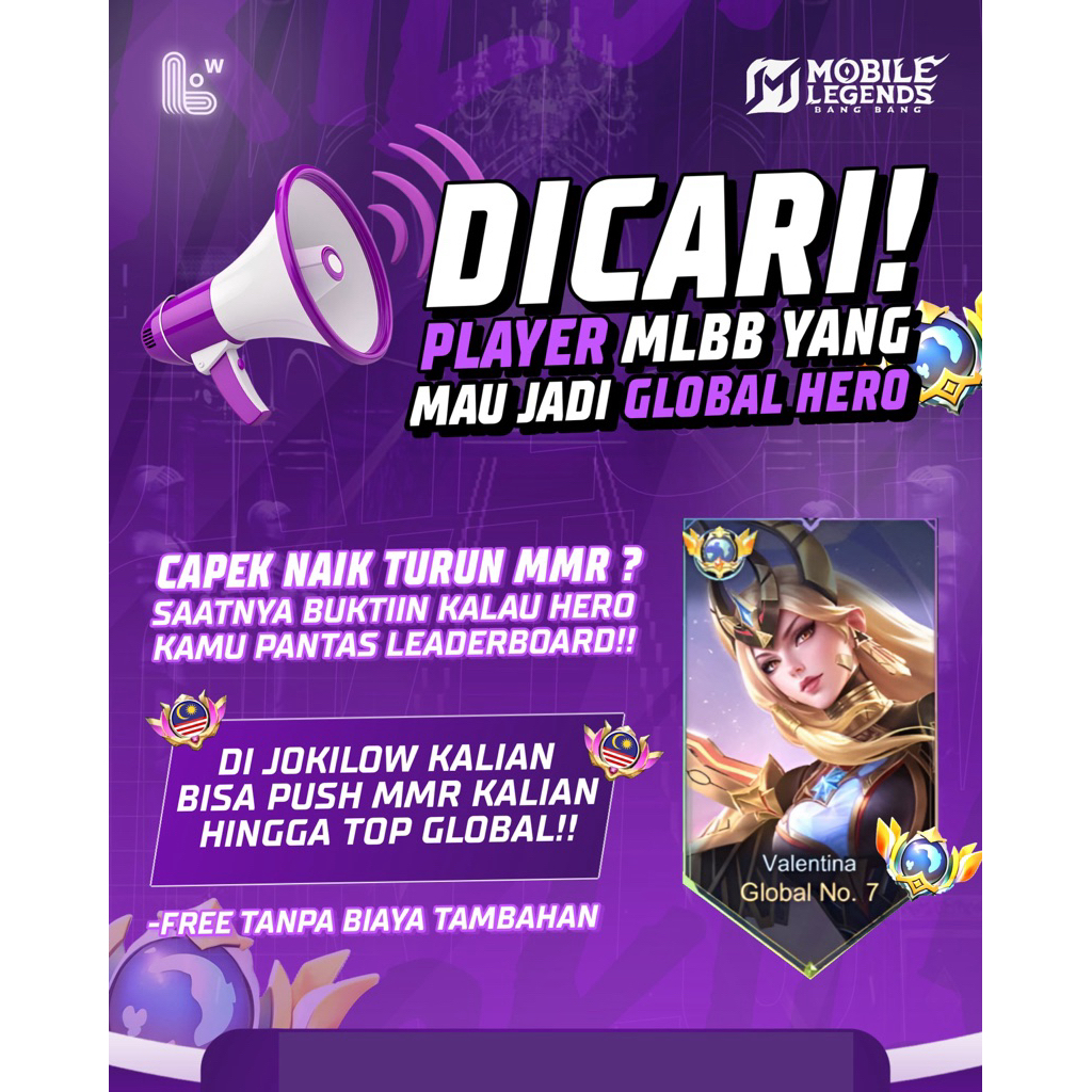 Jasa menaikan rank (jasa push rank dan jasa mabar)