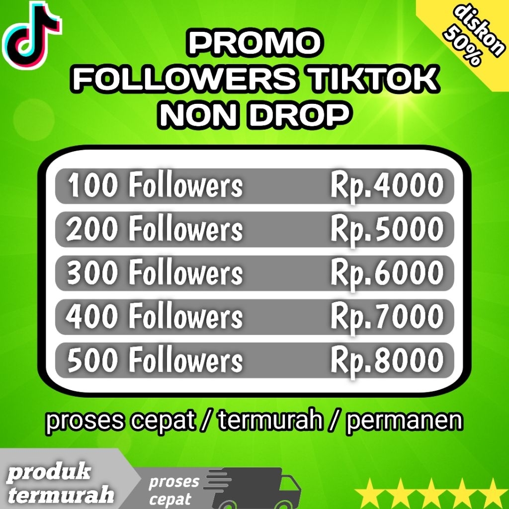 follower tiktok permanen proses cepat, follower tiktok permanen murah, follower high quality permane