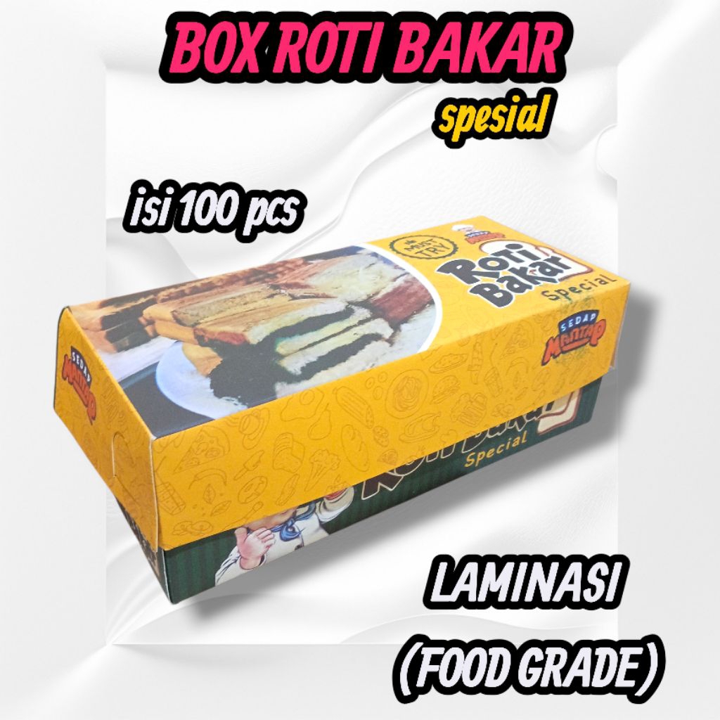 KOTAK ROTI BAKAR BOX ROTI BAKAR LAMINASI(FOOD GRADE)