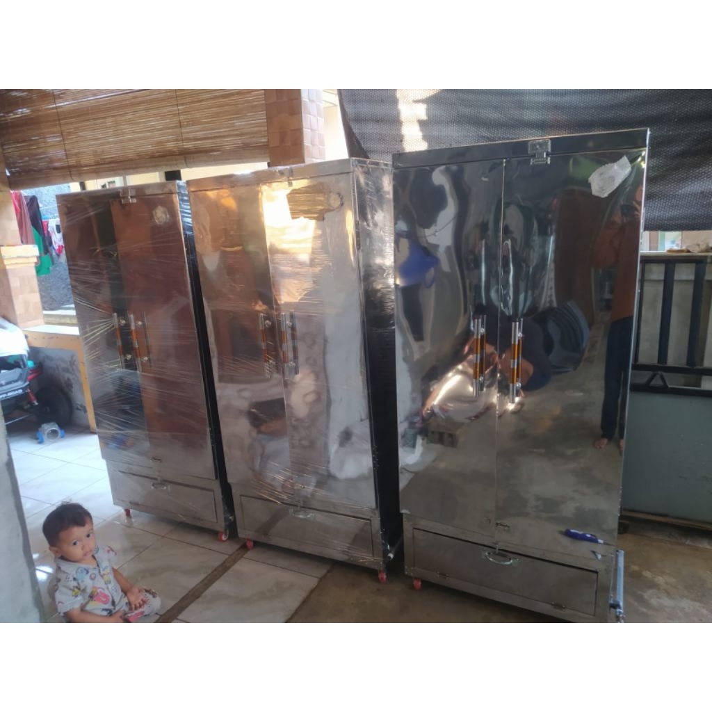 OVEN GAS BUAT PENGERING KAPASITAS 72 TRAY UK 160×70,, KUALITAS D JAMIN BAGUS..