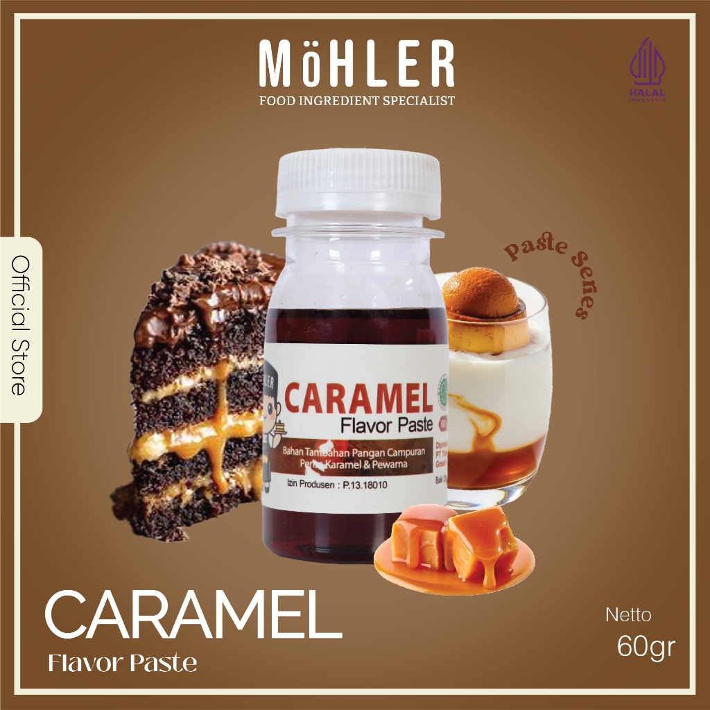 MOHLER Pasta perisa pewarna CARAMEL