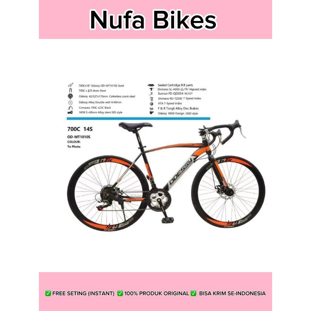 Sepeda Balap Roadbike ODESSY MT 1010S 700c Rem Cakram Shimano