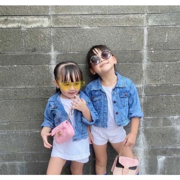 Jaket Jeans Anak Perempuan Jaket Crop Anak