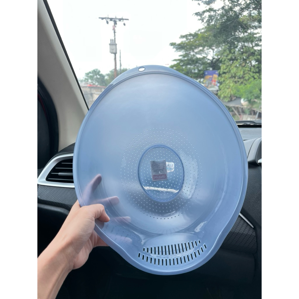 BASKOM CUCI BERAS JUMBO/BASKOM CUCI SAYUR LUBANG /BASKOM CUCI BERAS SERBAGUNA PLASTIK TEBAL