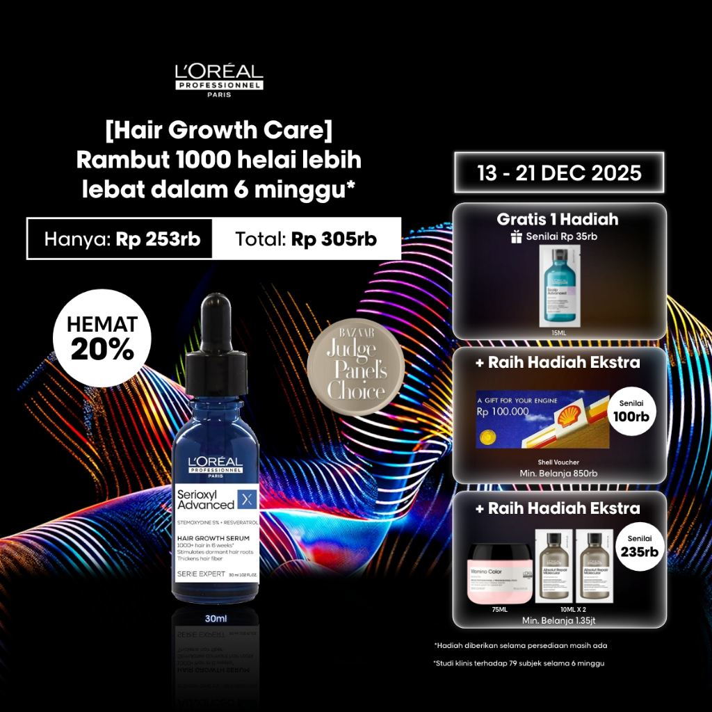 [BARU] Serioxyl Denser Hair Serum 30ml Untuk Penumbuh Rambut by L'Oreal Professionnel