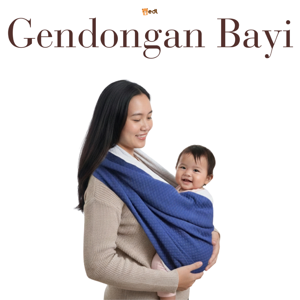 EDL Baby - Baby Carrier Gendongan Bayi Newborn Katun Nyaman / waffle