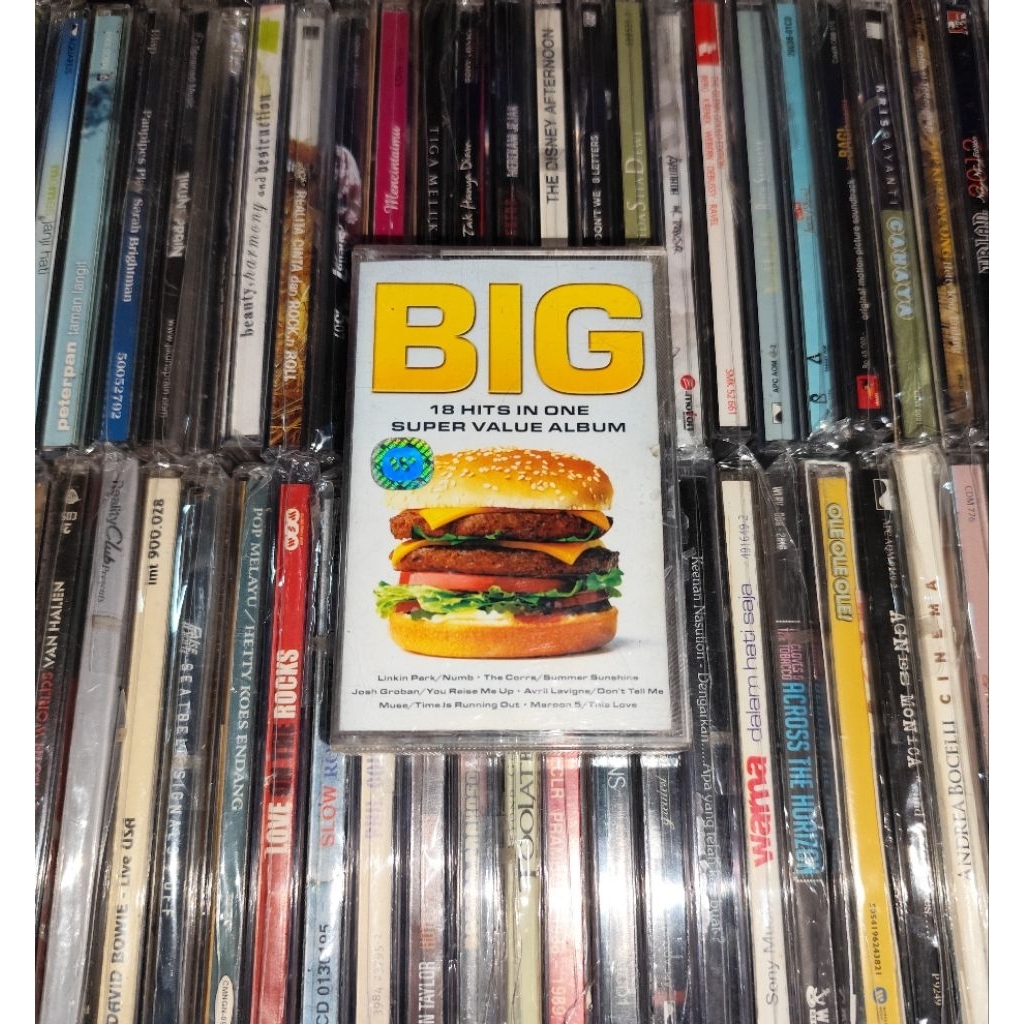 Kaset Kompilasi BIG - Linkin Park, Muse, Evanescence, Avril Lavigne, Beyonce, Maroon 5, Black Eyed P