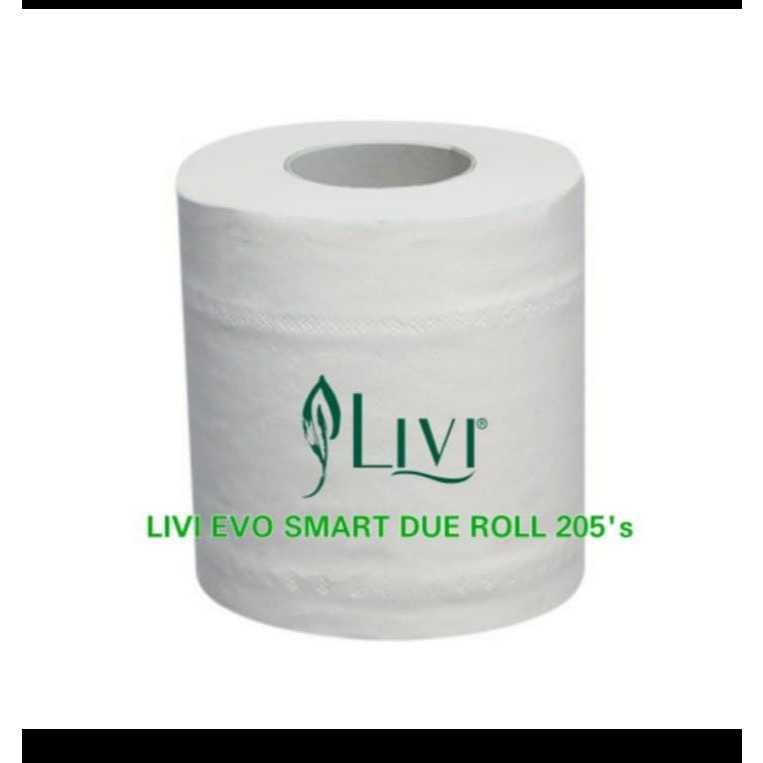 GROSIR 1 DUS Tissue Livi Roll Smart Due / Tisu Toilet Non Emboss - isi 100 Roll