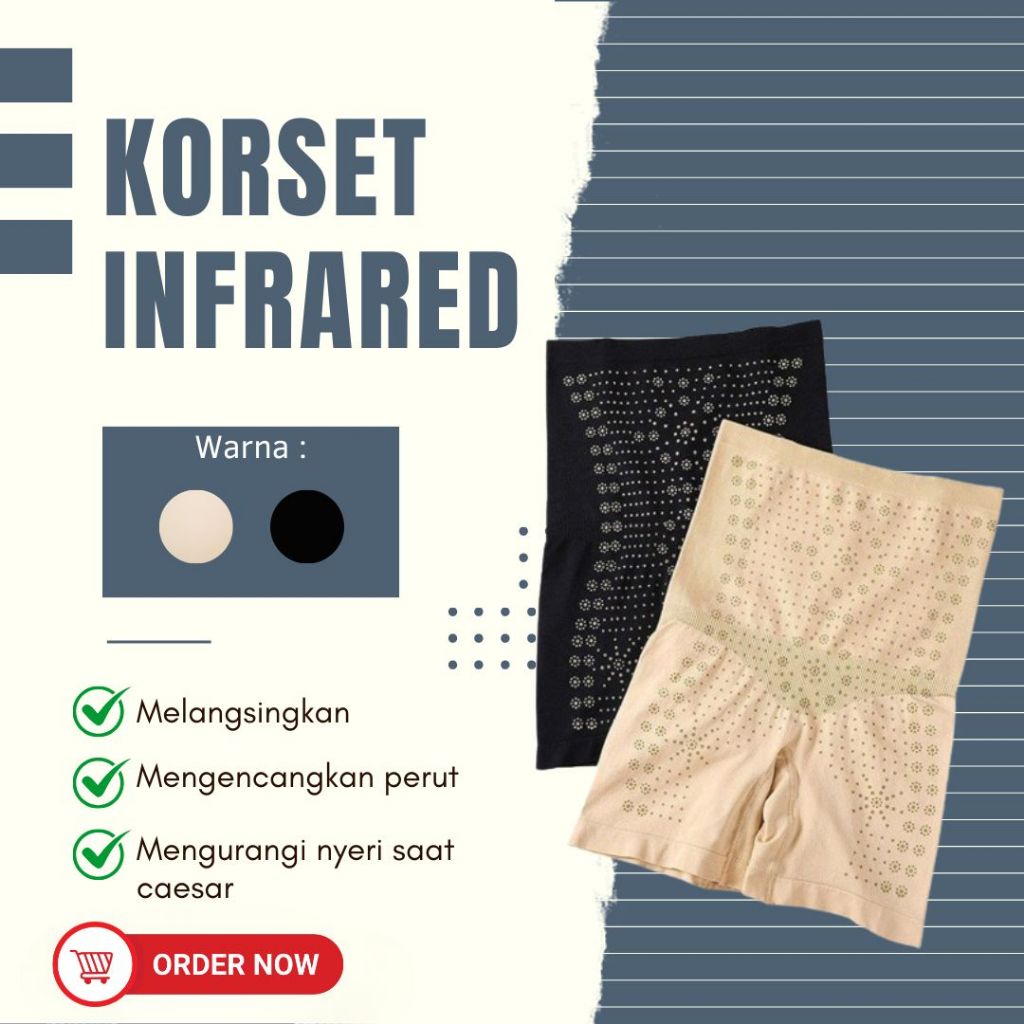 Korset Pengecil Perut Wanita Korset Infrared Celana Pelangsing Perut Buncit