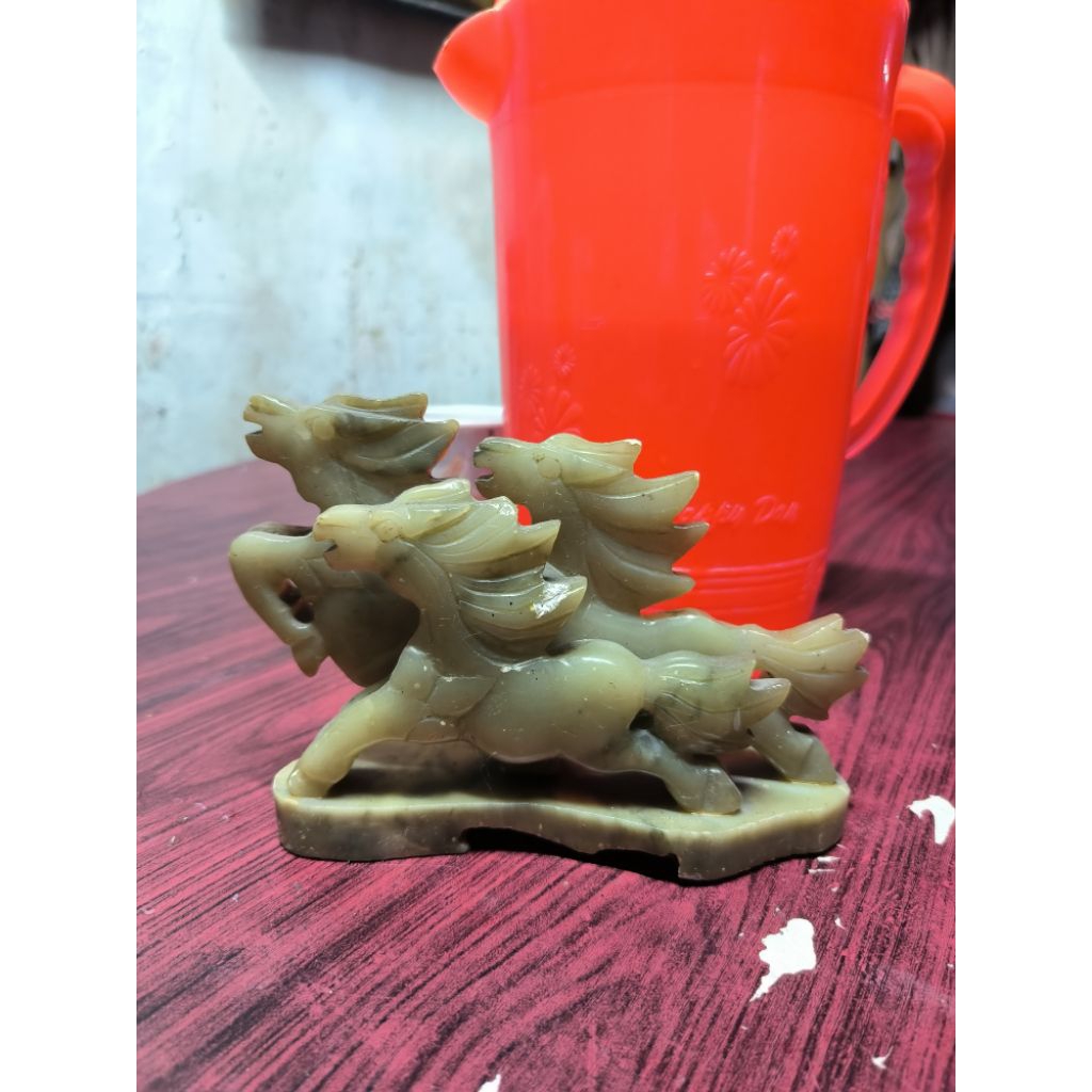 Patung Kuda Giok Asli/Barang Antik Jadul