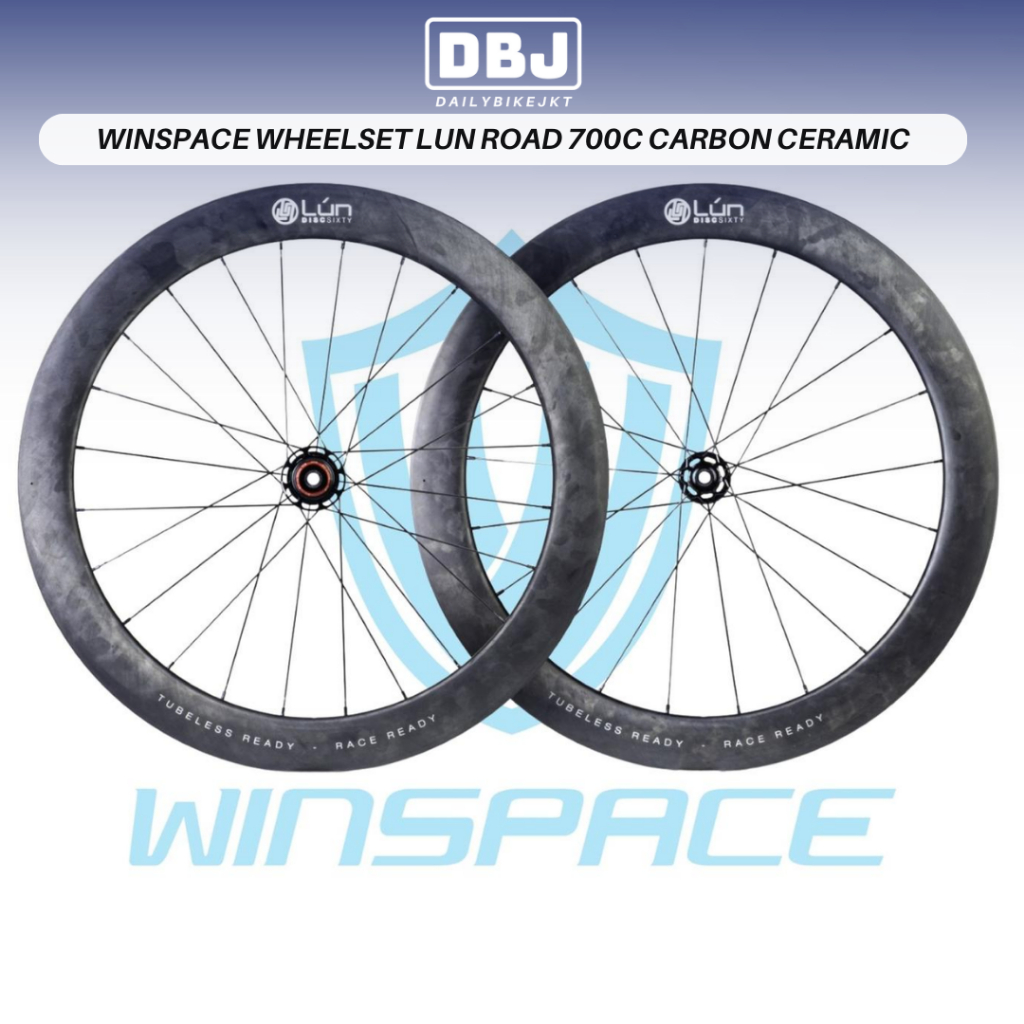 WINSPACE LUN WHEELSET 700C ROADBIKE CARBON CERAMIC