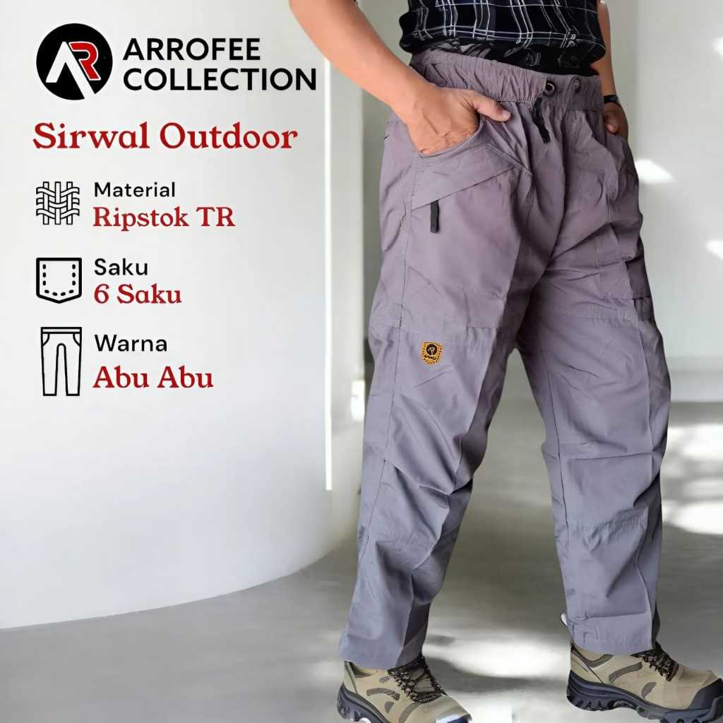 [TERLARIS] Celana Sirwal Outdoor Premium Arrofe Rahel/Cordova Bukan Sarawa