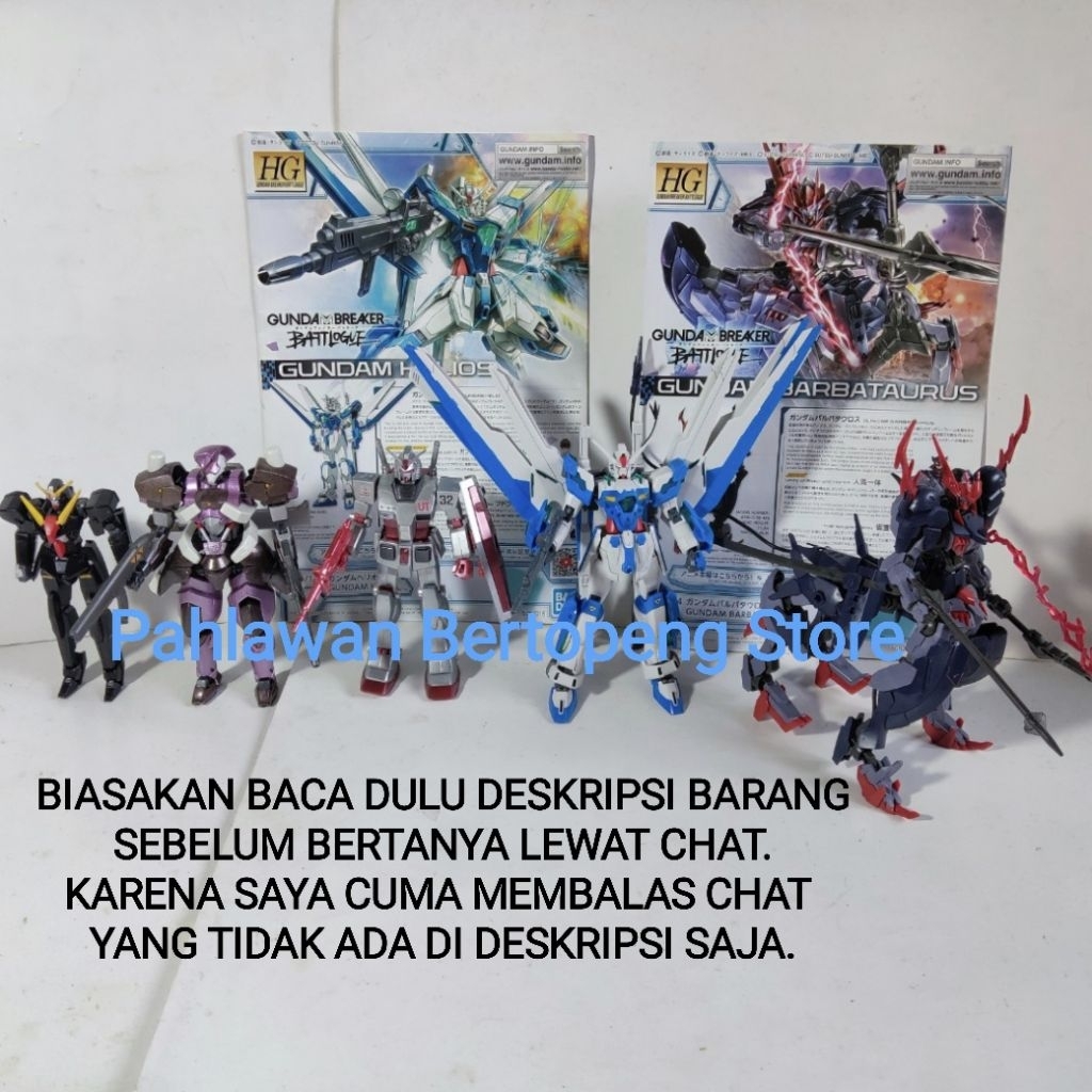 HG 1/144 Seraphim, Amida Hyakuren, RX-78-2 UNIQLO Ver., Helios, & Barbataurus Gundam [Bandai] - ( TA