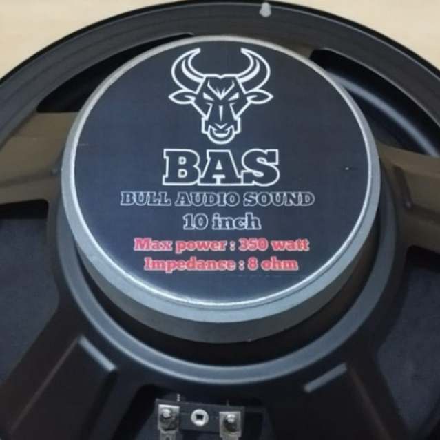 bull audio sound speaker komponen 10 inch woofer 350 watt 8 ohm speker driver 10” spiker 10in