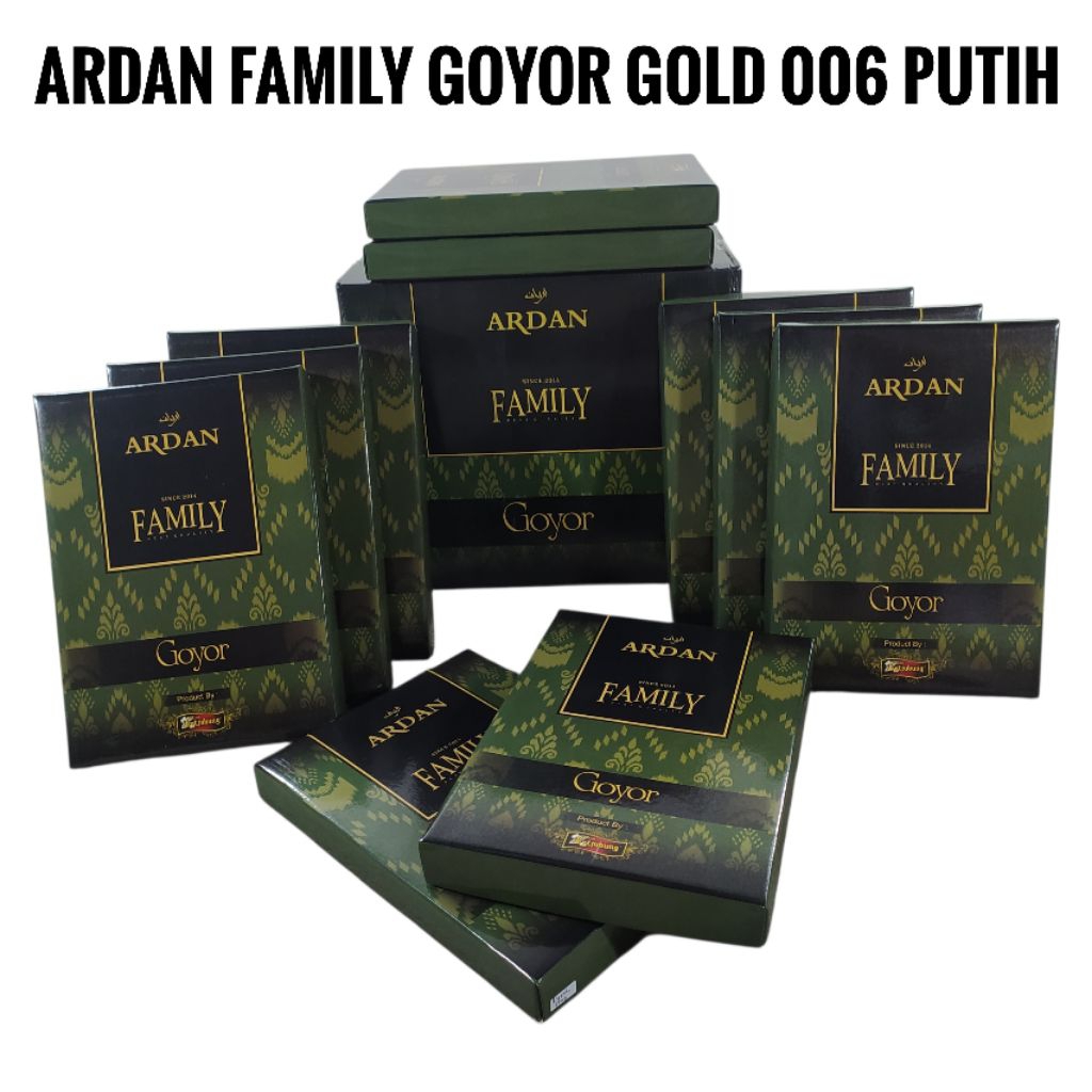 Sarung Ardan Family Goyor Gold 006 Putih Ecer Grosir