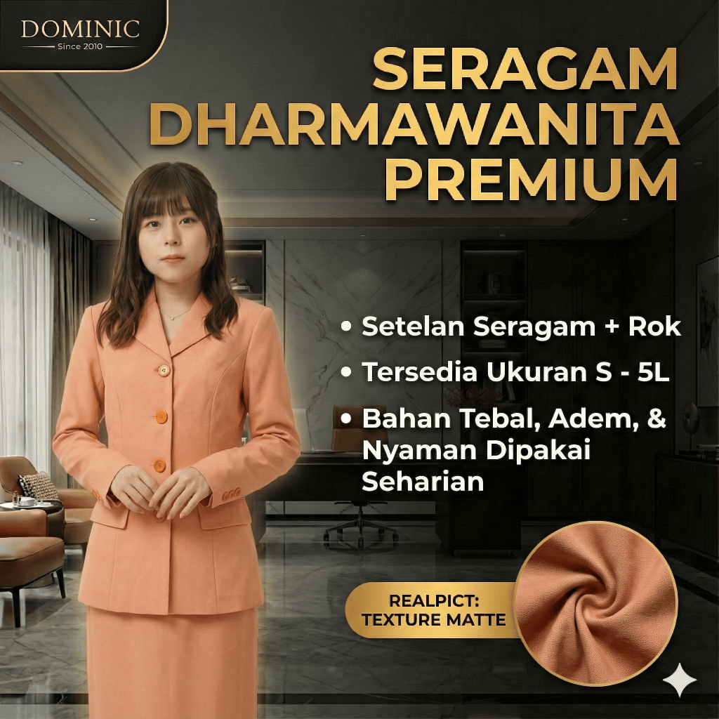 [Premium] Setelan JUMBO Rok Panjang Seragam Dharma wanita blewah / Dharmawanita/ Darma Wanita / Darm