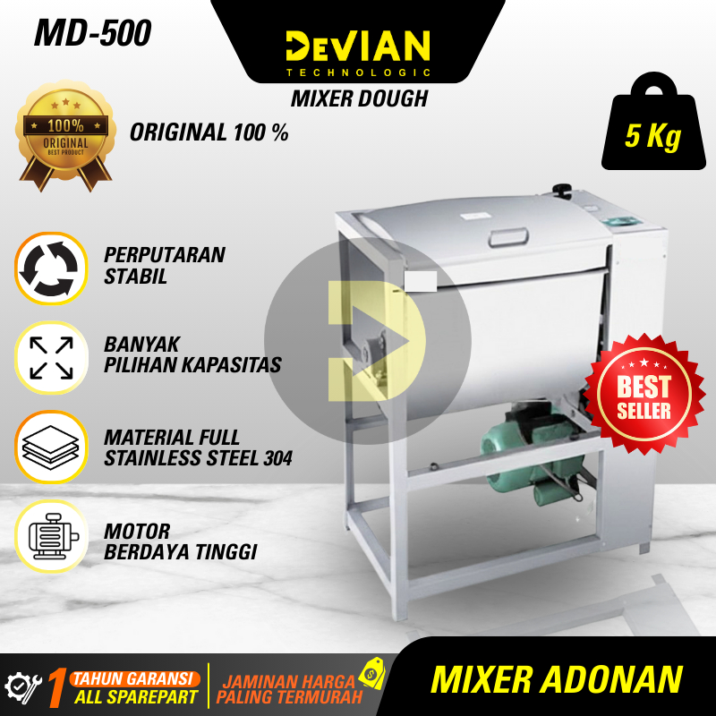 Mesin Mixer Horizontal Adonan Industri Tangguh Adonan Pangsit Adonan Cilok Adonan Bakso Adonan Dimsu