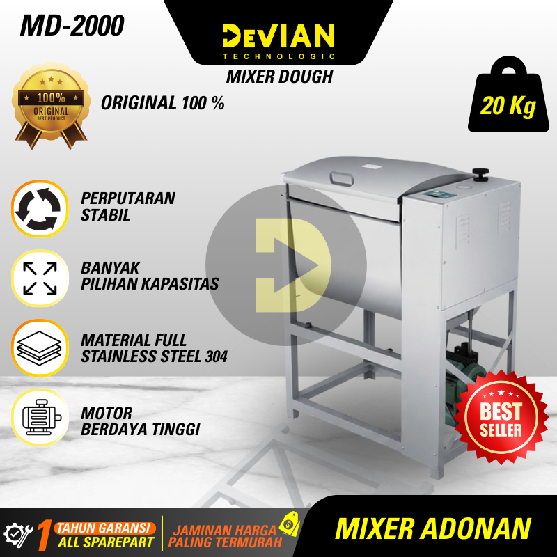 Mesin Mixer Adonan Dimsum Waffle Cireng Roti Goreng Donat Profesional Kapasitas JUMBO Untuk Usaha Ba