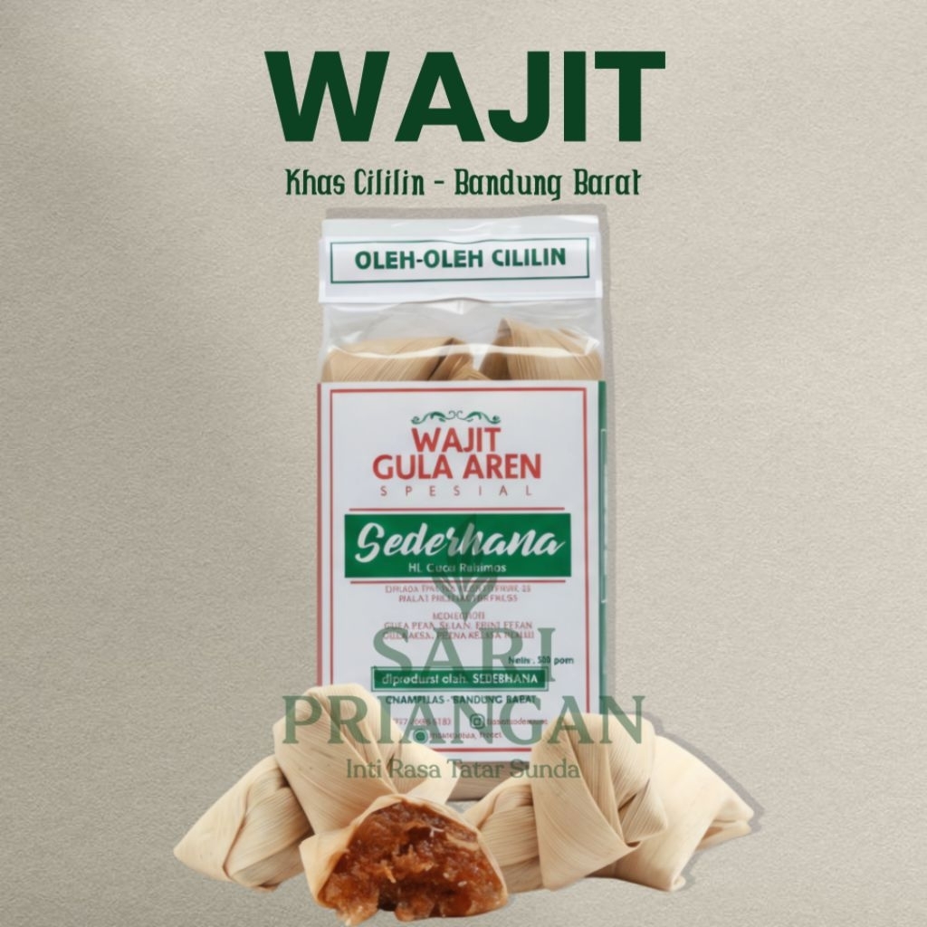 Khas Cililin Bandung Barat - ORIGINAL WAJIT GULA AREN SPESIAL CAP SEDERHANA HJ. CUCU RUHIMAS OLEH OL