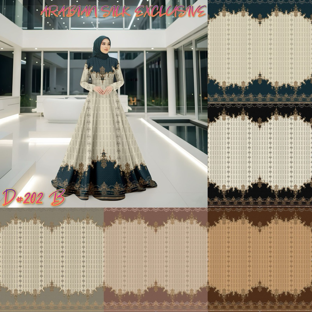 KAIN ARABIAN SILK / KAIN SILK MOTIF / KAIN MOTIF SULTAN