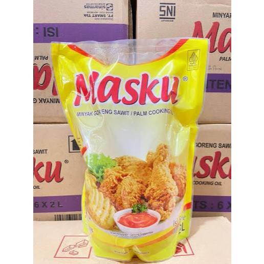 (PROMO 1 DUS ISI 6 ) Masku Minyak Goreng Sawit Kemasan 2Lt  Minyak Masak Berkualitas Tinggi untuk Me