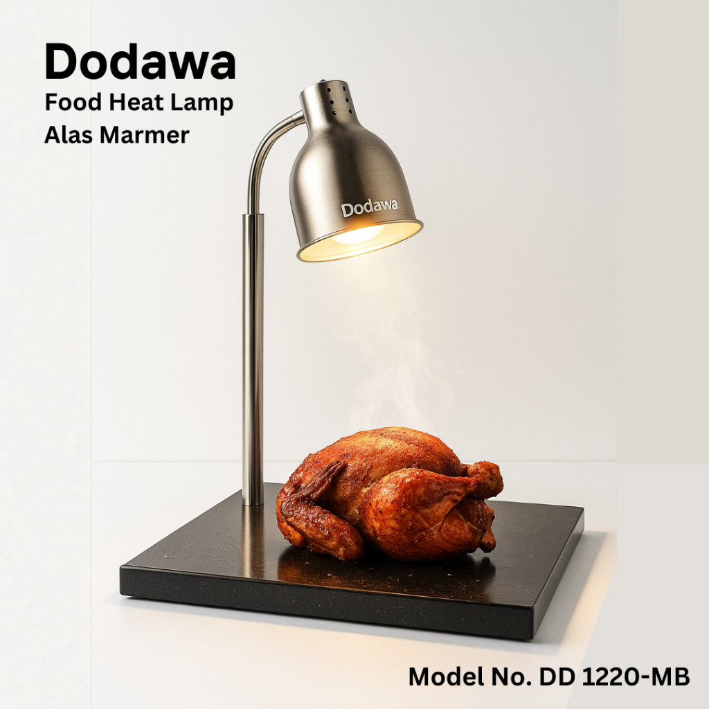 (KHUSUS INSTAN) Standing food Heat Lamp Electric with Marble Base DD 1212 / Lampu Pemanas Makanan El