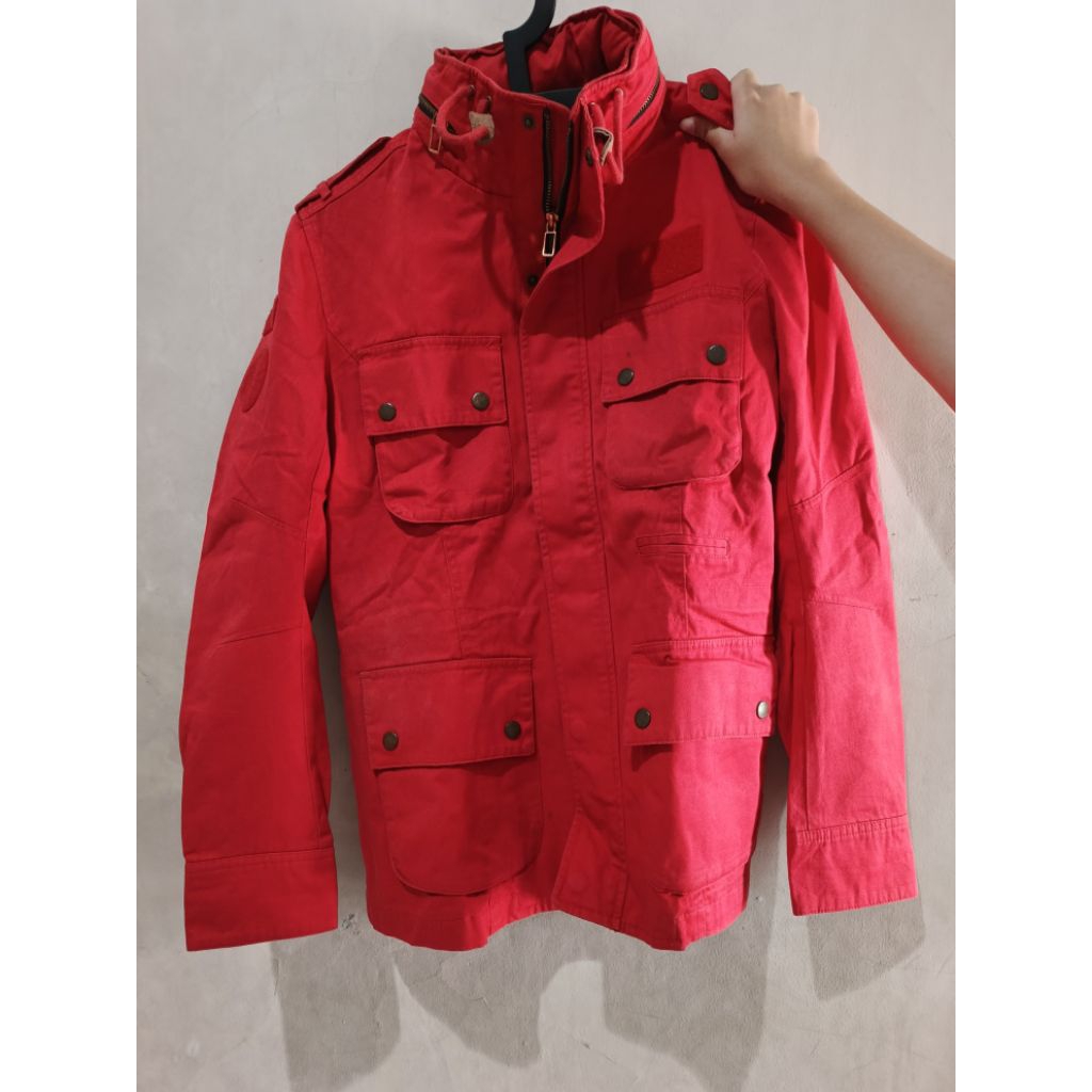 Jaket parka kanvas denim ANDEW