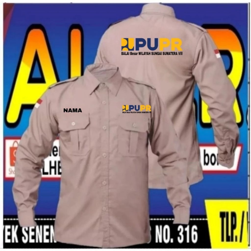 kemeja PUPR baju PuPr seragam PuPr Pdh PUPR Pdl PuPr kemeja kerja PUPR baju kerja PUPR seragam kerja