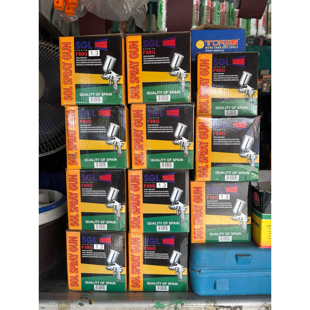 Spray Gun-Sgl F88-Nozel 1.3-Spet-Semprotan-Kompresor Co