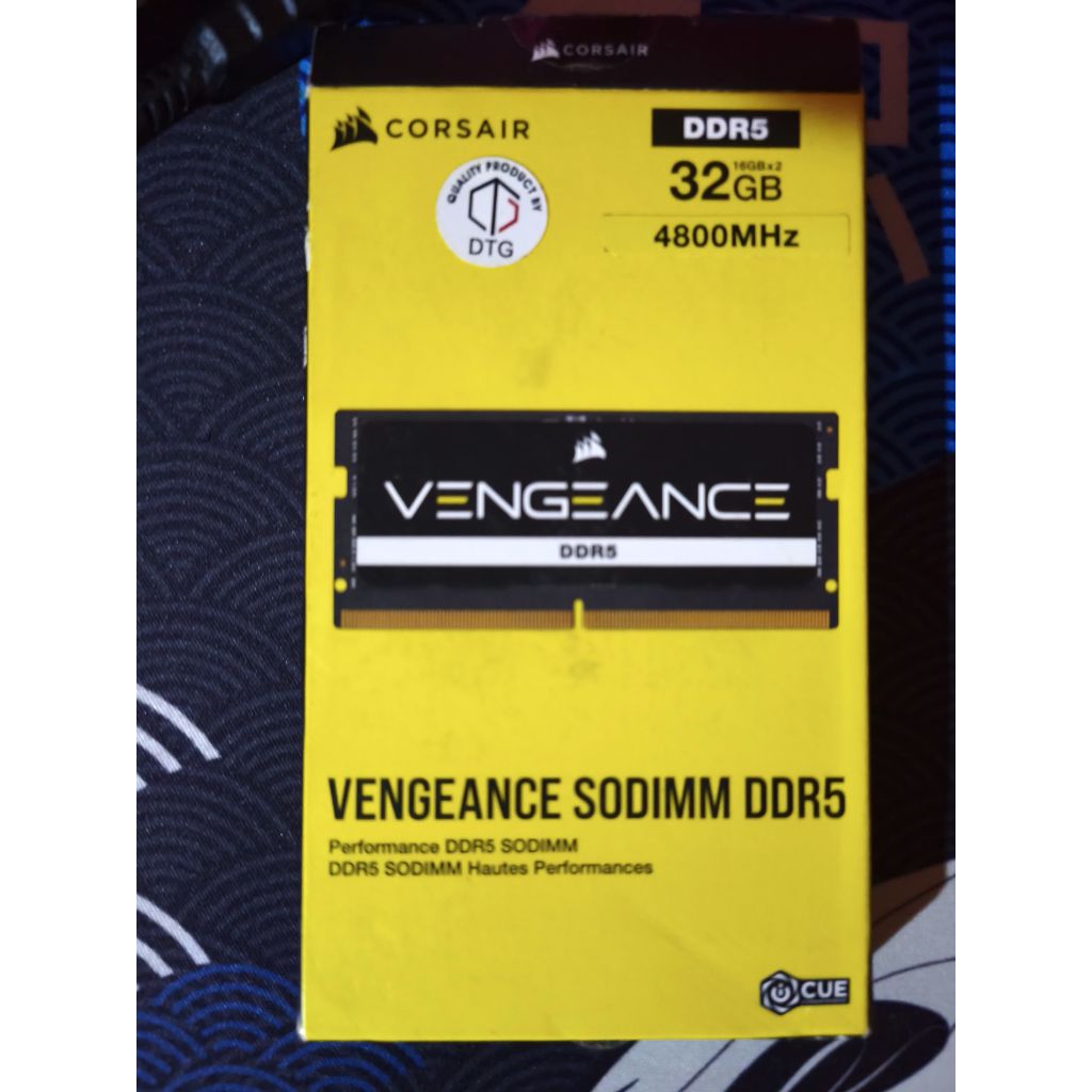 Ram Corsair DDR5 4800Mhz 2x16GB