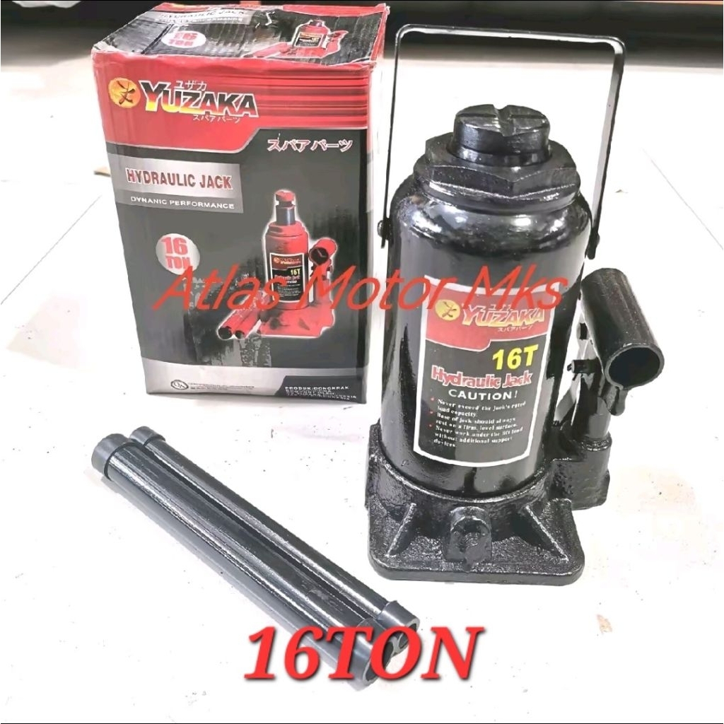 [1PC][16TON] DONGKRAK BOTOL HYDRAULIC JACK KAPASITAS 16TON - YUZAKA 16TON / 16 TON [BERKUALITAS BEST