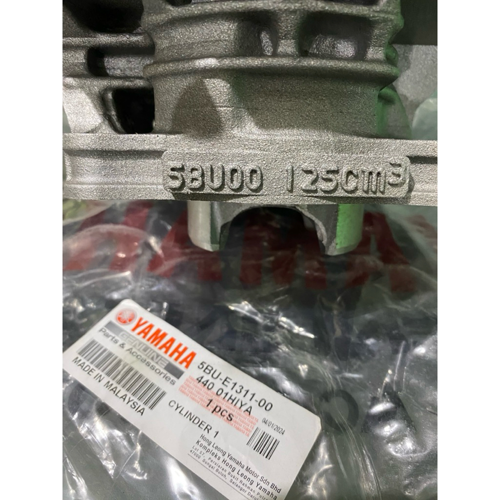 Cylinder Blok YAMAHA 125Z 5BU Original HONG LEONG Malaysia
