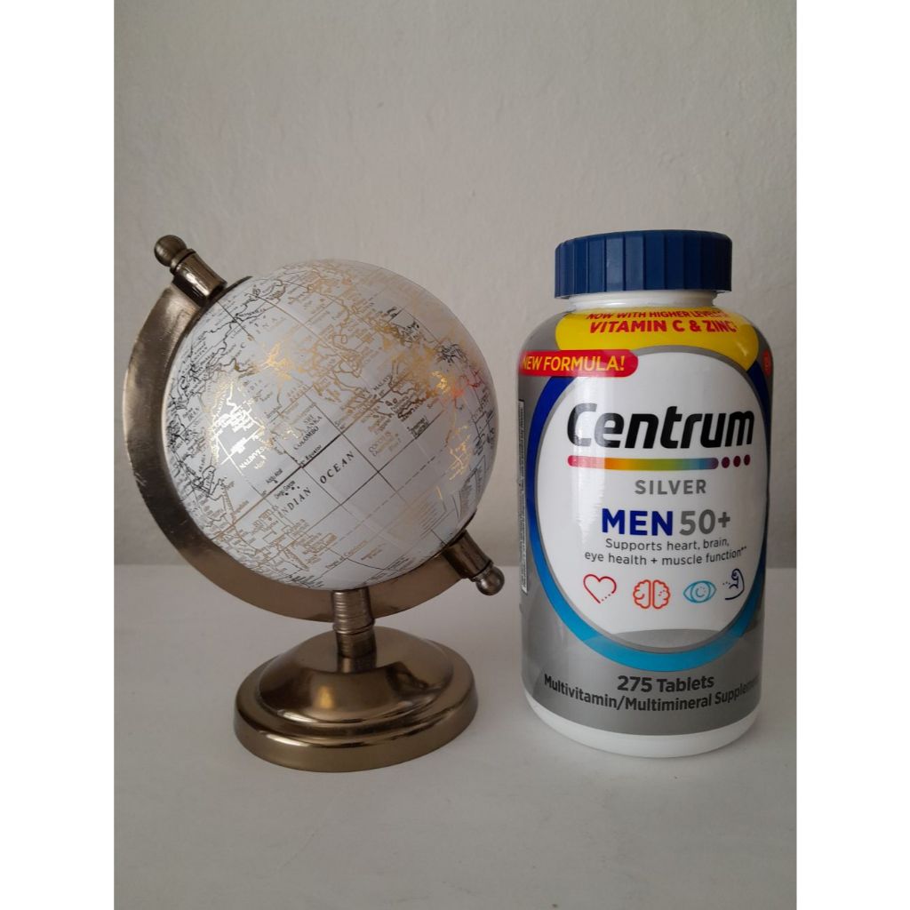 Centrum Silver Men 50+ Multivitamin, Contains 275 Tablets, Supports Immune System,Heart, Brain, Eye 