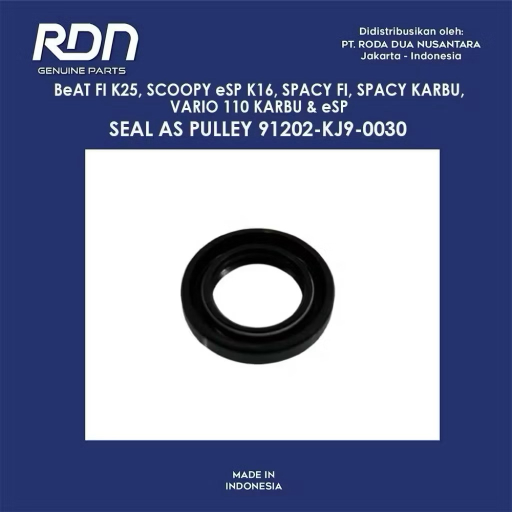 SEAL AS PULLEY BELAKANG BEAT FI, SCOOPY K16 ORIGINAL