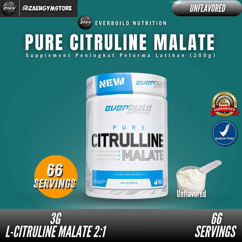 EVERBUILD CITRULLINE MALATE 200GRAM UNFLAVORED
