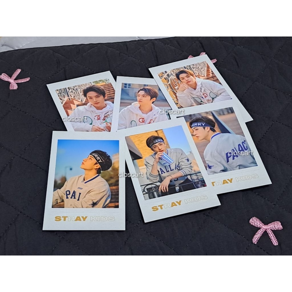 skz stray kids lee know bangchan unlock : go live in life polaroid