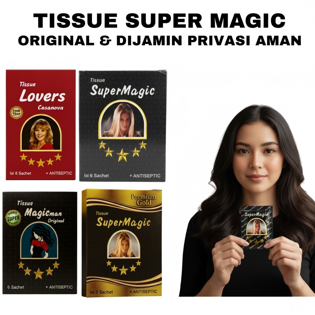 (All Varian) Tissue magic Man Tisu super magic Tissue Super magic Premium Gold Lovers