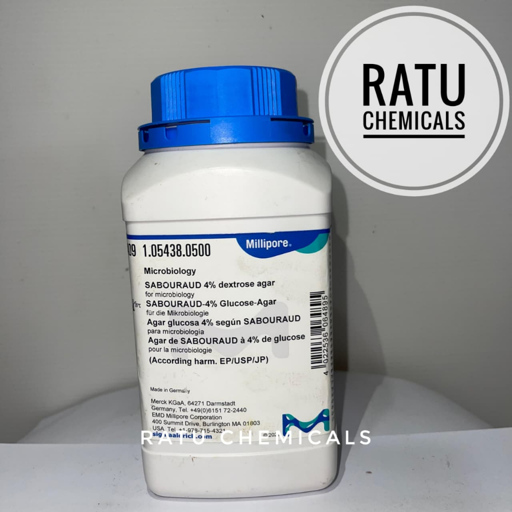 SABOURAUD 4% DEXTROSE AGAR 500GRAM 105438 MICROBIOLOGY