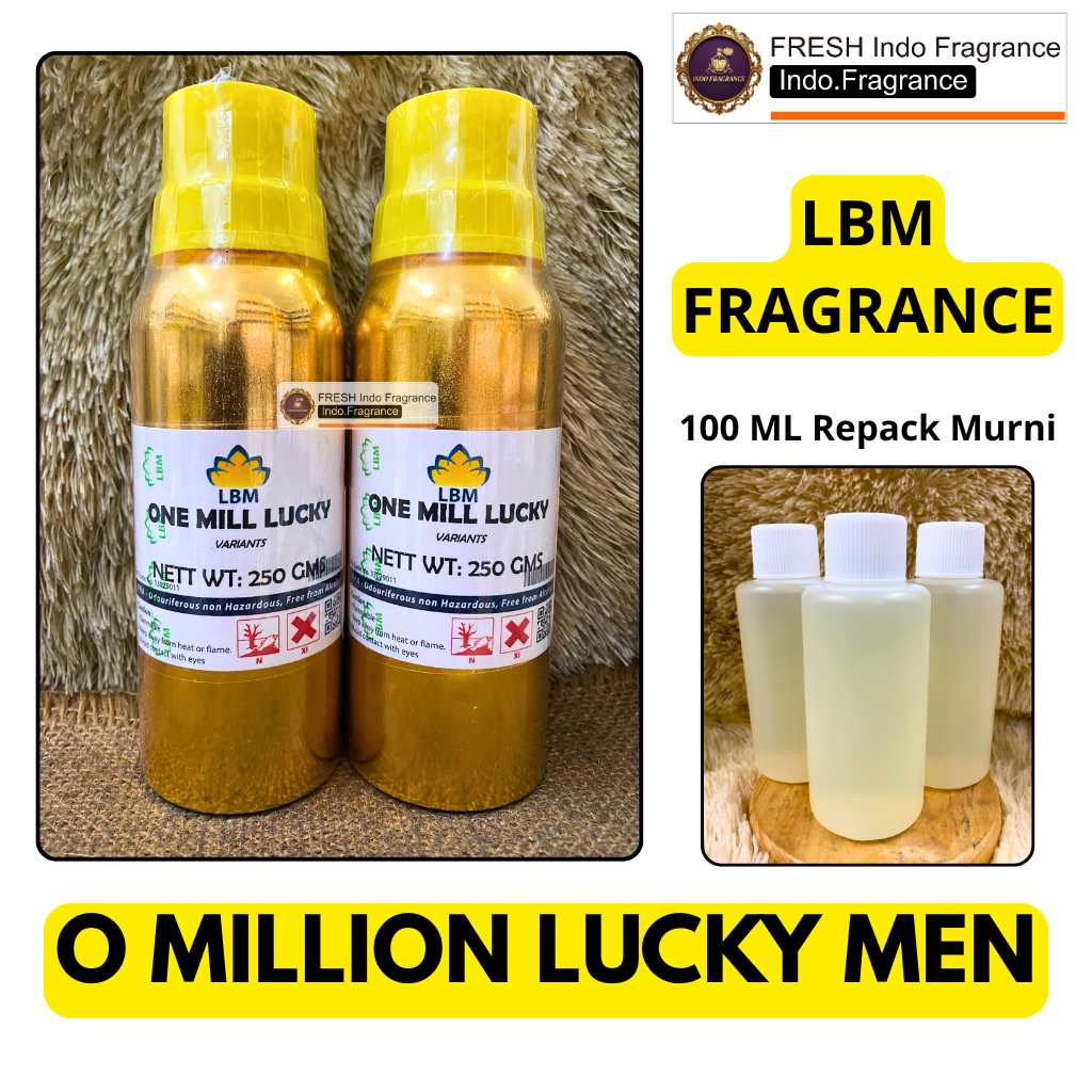 Bibit Parfum One Million Lucky Man Repack 100 ML MURNI LBM Fragrance