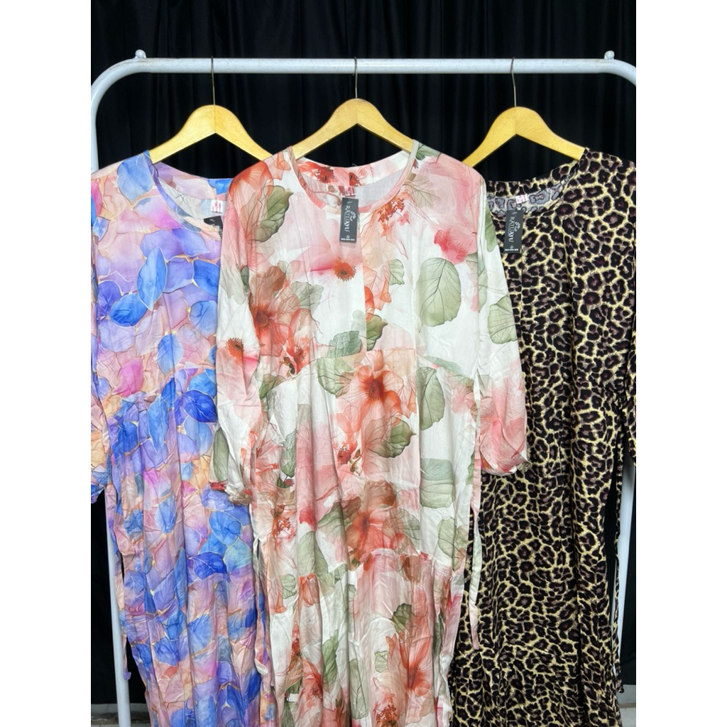 Gamis Motif Bahan Rayon Premium