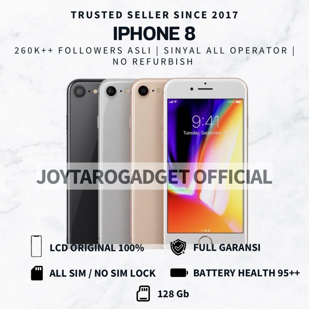iPHONE 8 - 8 plus 64gb - 256gb Original fullset No rekondisi
