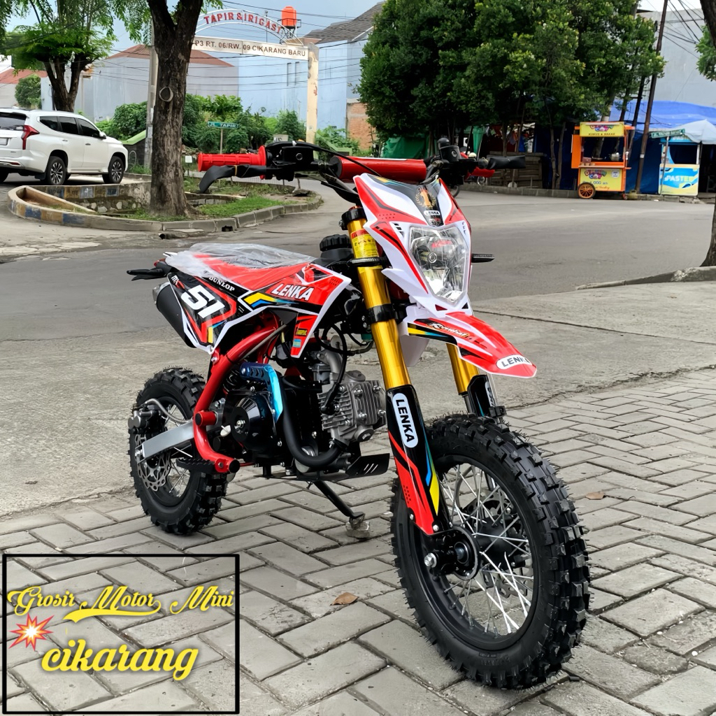 MOTOR MINI TRAIL 50CC LENKA 51L MATIC RING 12/10 MESIN 4TAK