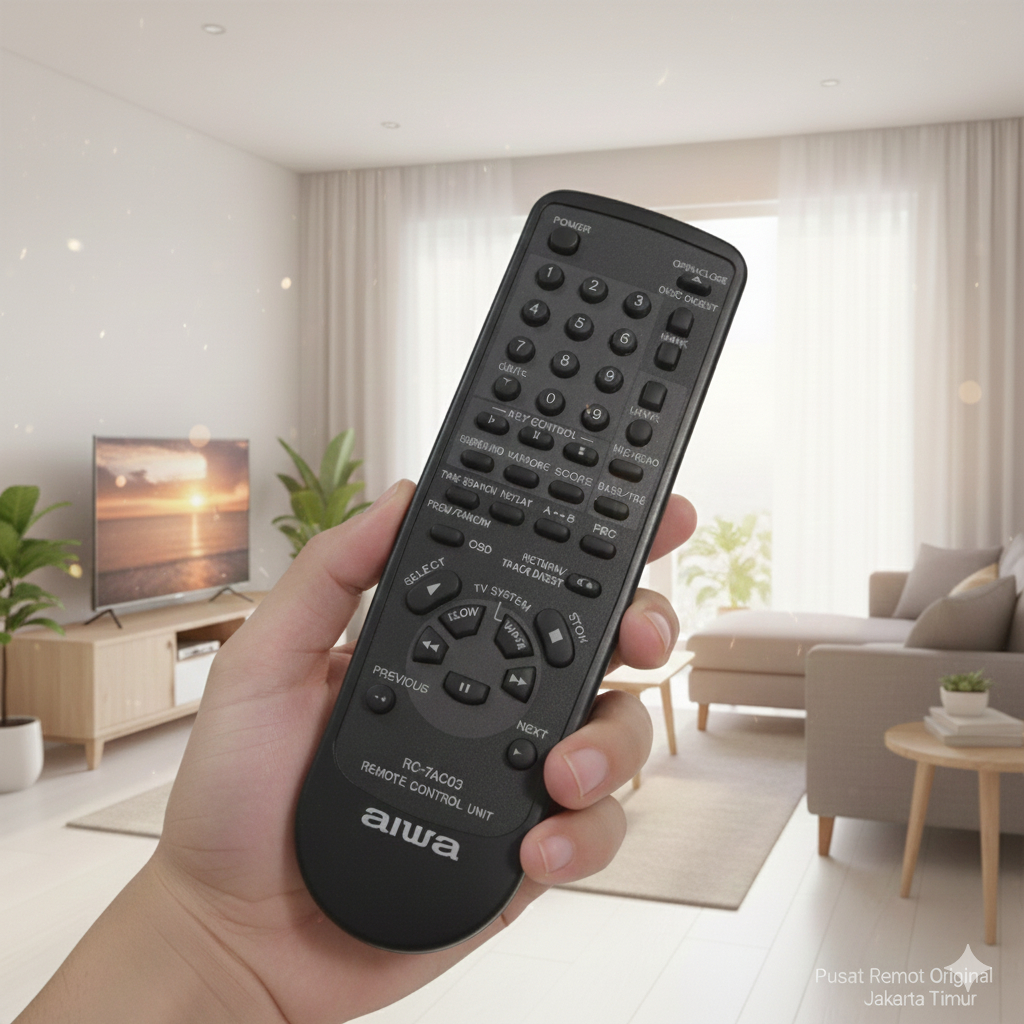 REMOTE REMOT DVD COMPO AIWA RC-7AC03 ORIGINAL ASLI